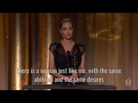 Angelina Jolie – All respect ❤ (Inspirational Speech)